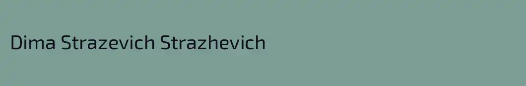 Dima Strazevich Strazhevich